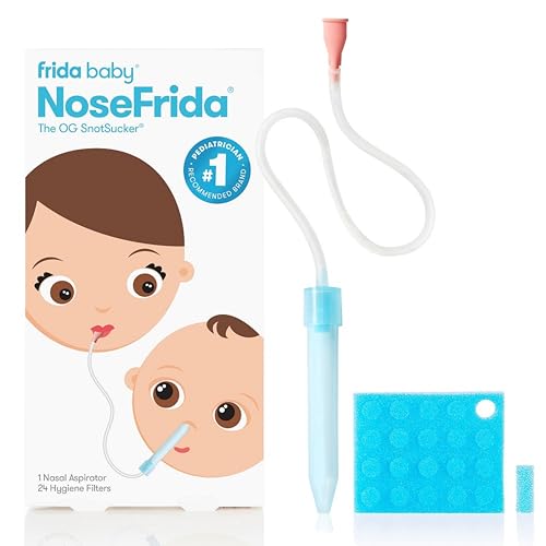 Baby Nasal Aspirator NoseFrida the Snotsucker with 20 Extra Hygiene Filters by Frida Baby