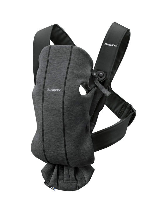 BabyBjörn Baby Carrier Mini, 3D Jersey, Charcoal Gray